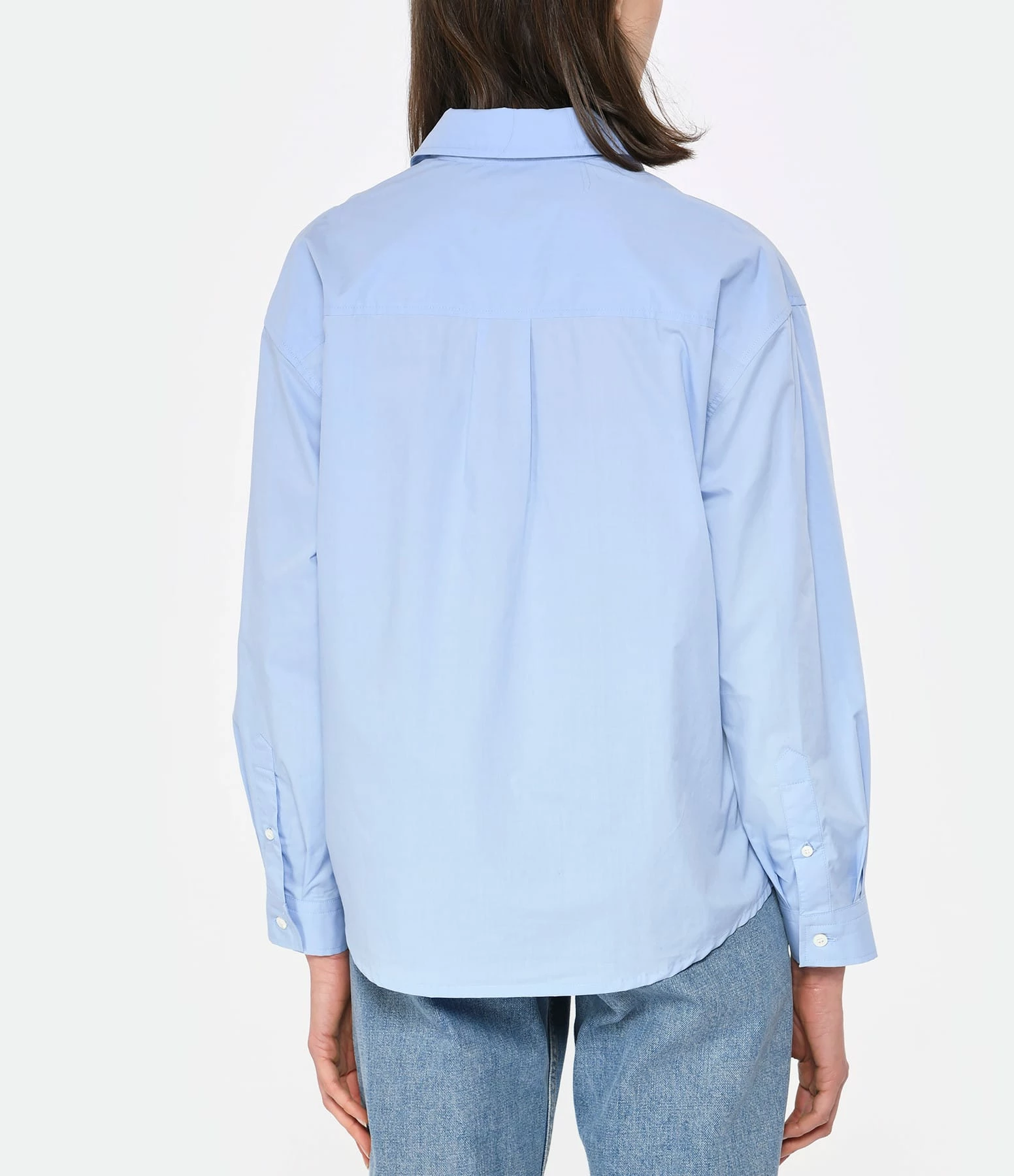 A.P.C. Chemise Boyfriend Logo Bleu Clair – Image 4