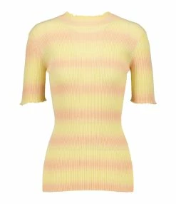 A.P.C. Top Victoire Coton Jaune Clair