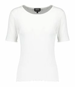 A.P.C. Top Elena Coton Blanc