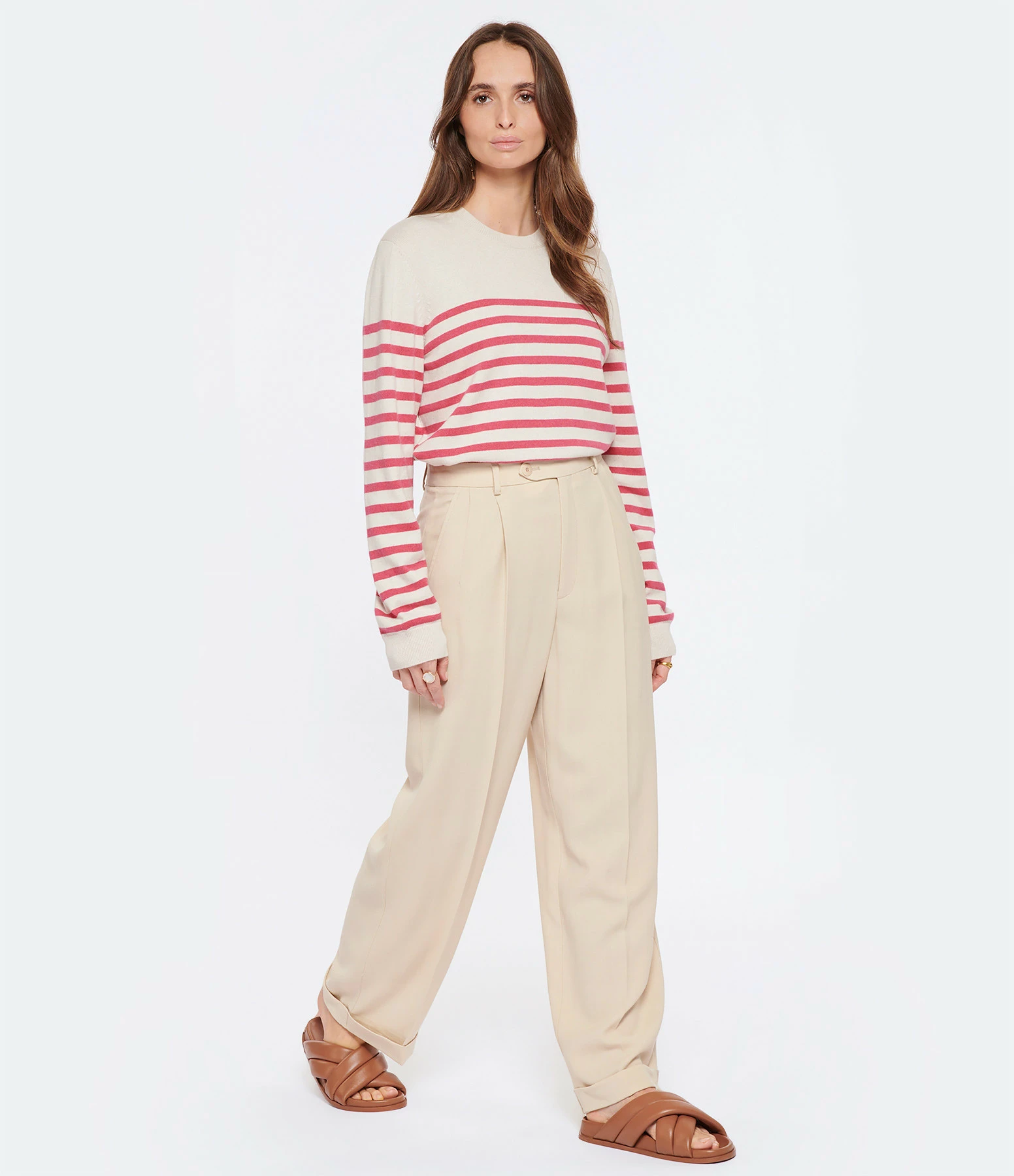 A.P.C. Pantalon Melissa Laine Écru – Image 3