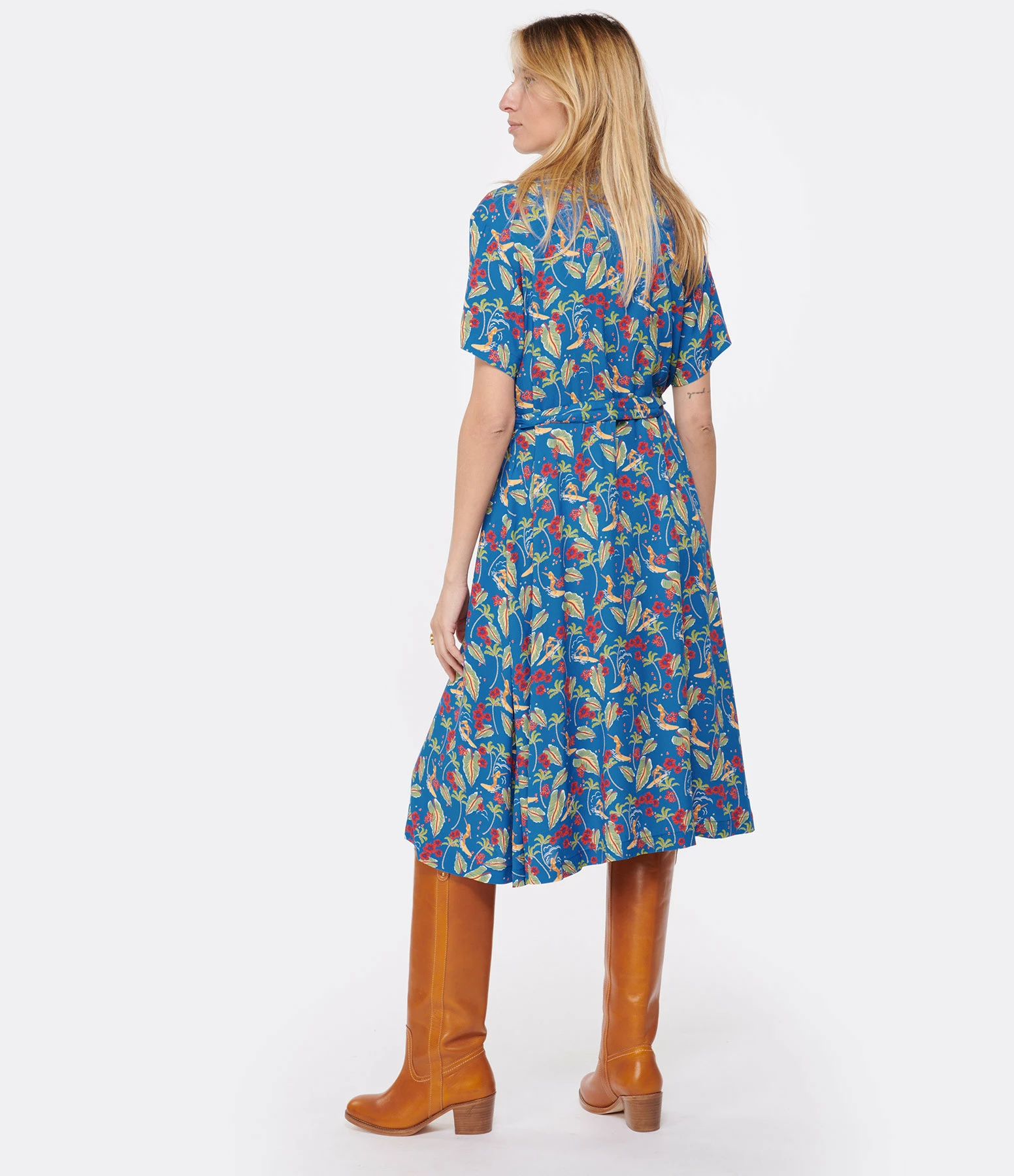 A.P.C. Robe Maude Bleu Foncé – Image 4