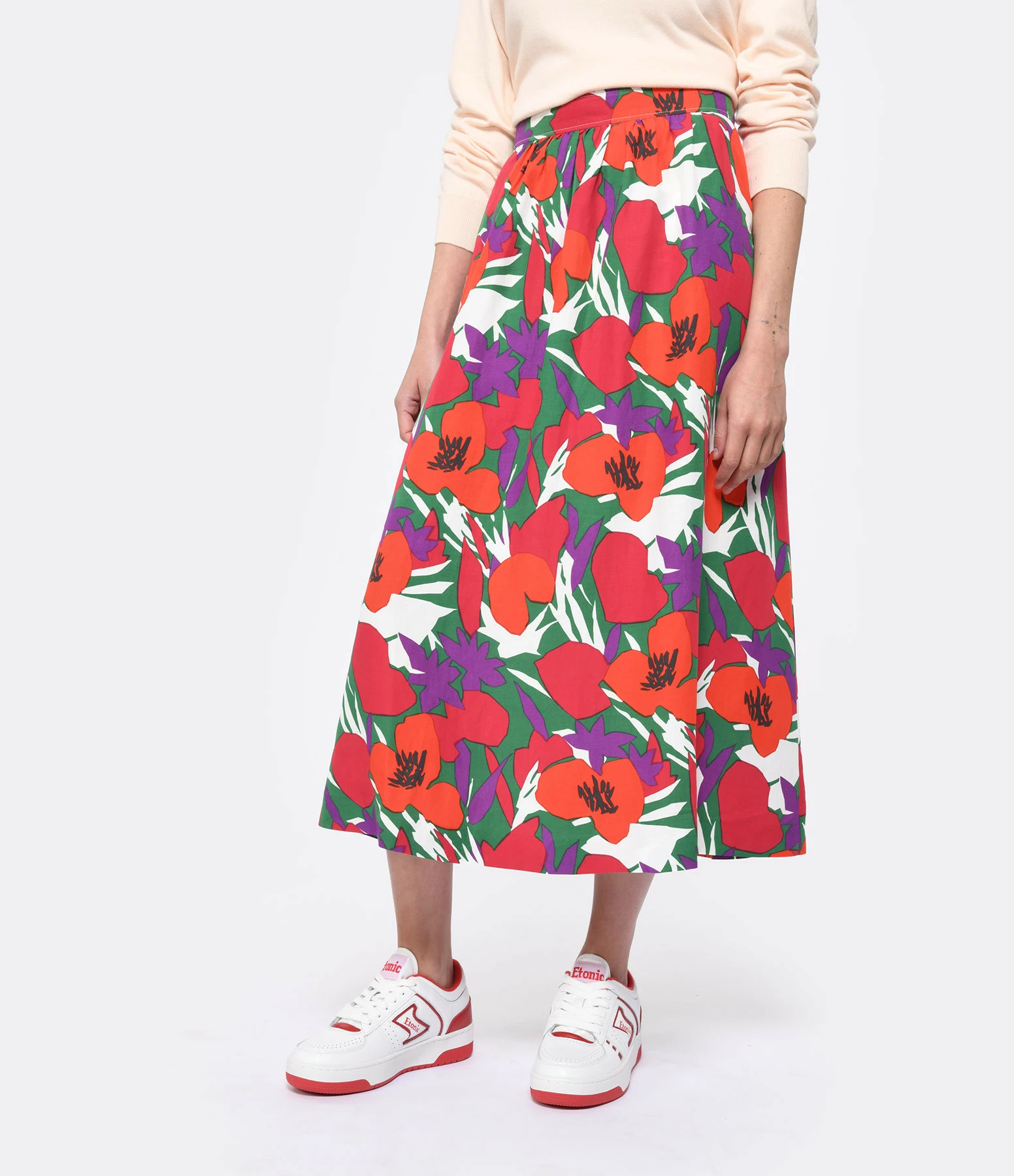 A.P.C. Jupe Midi Ravenna Rouge – Image 3