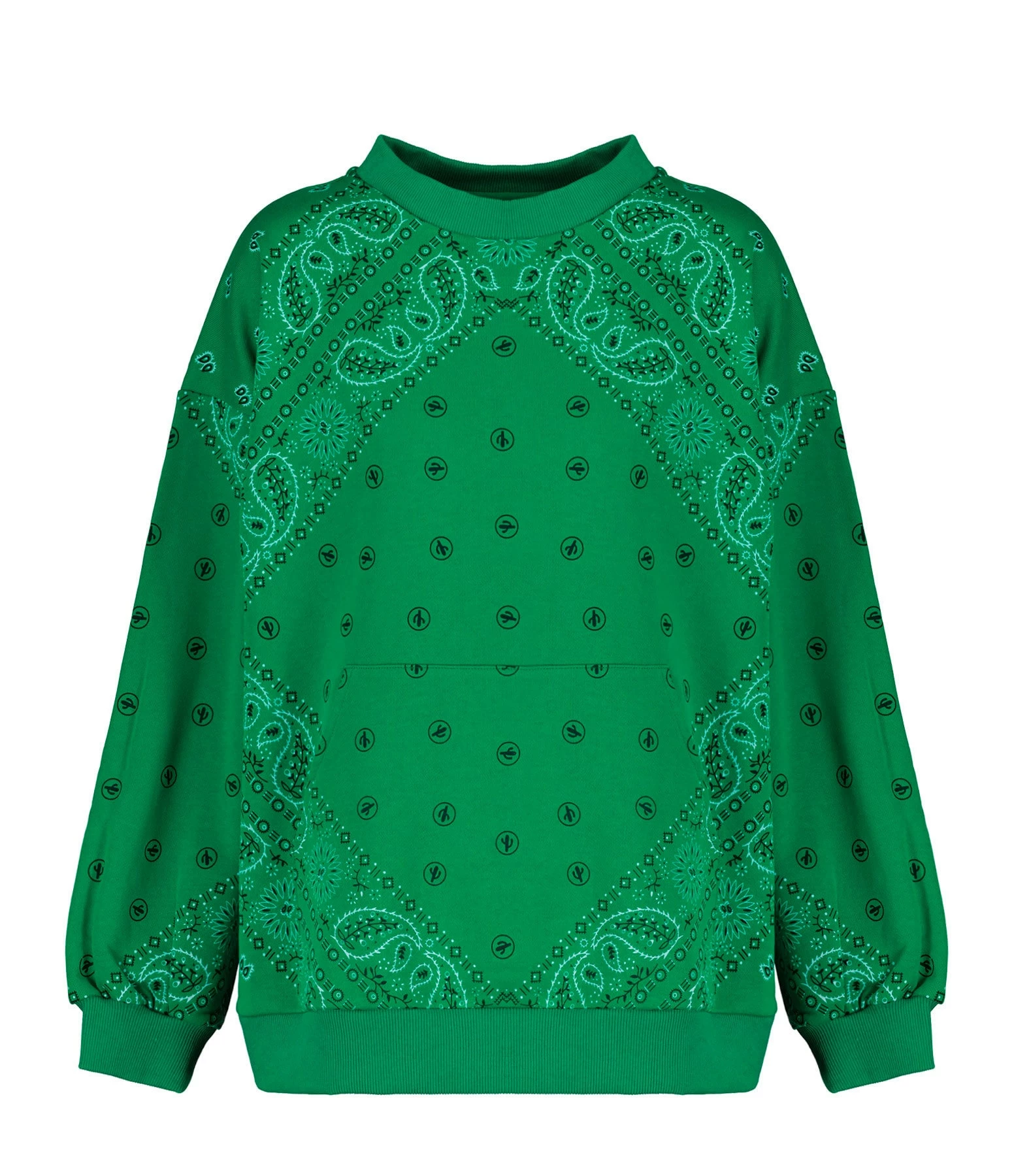 ARIZONA LOVE Sweatshirt Coton Bandana Vert 3 ARIZONA LOVE Sweatshirt Coton Bandana Vert