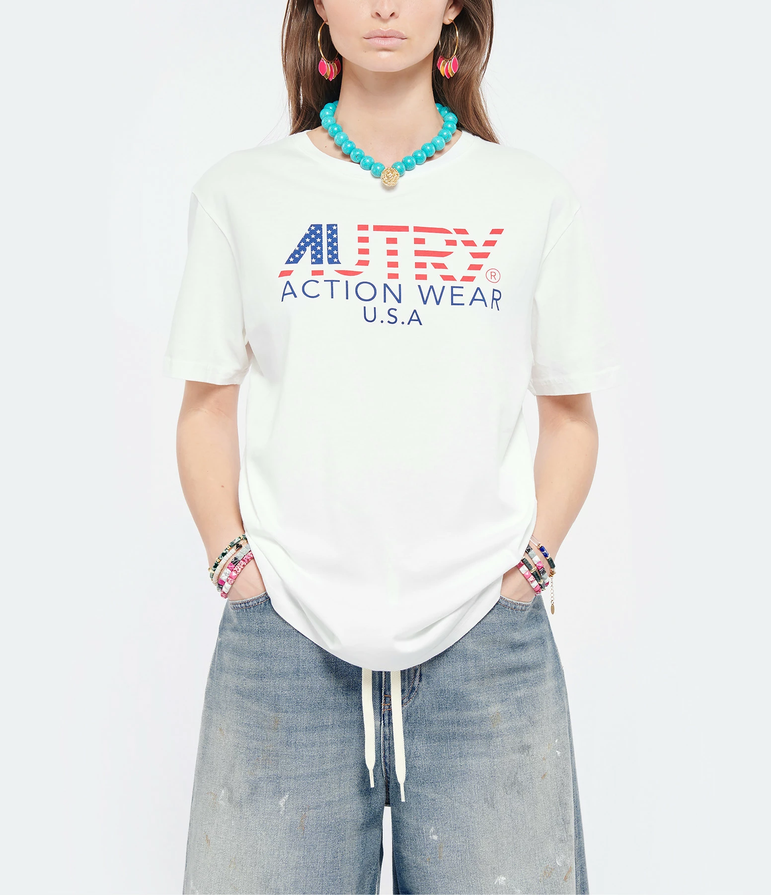 AUTRY Tee-shirt Iconic Action Blanc – Image 3