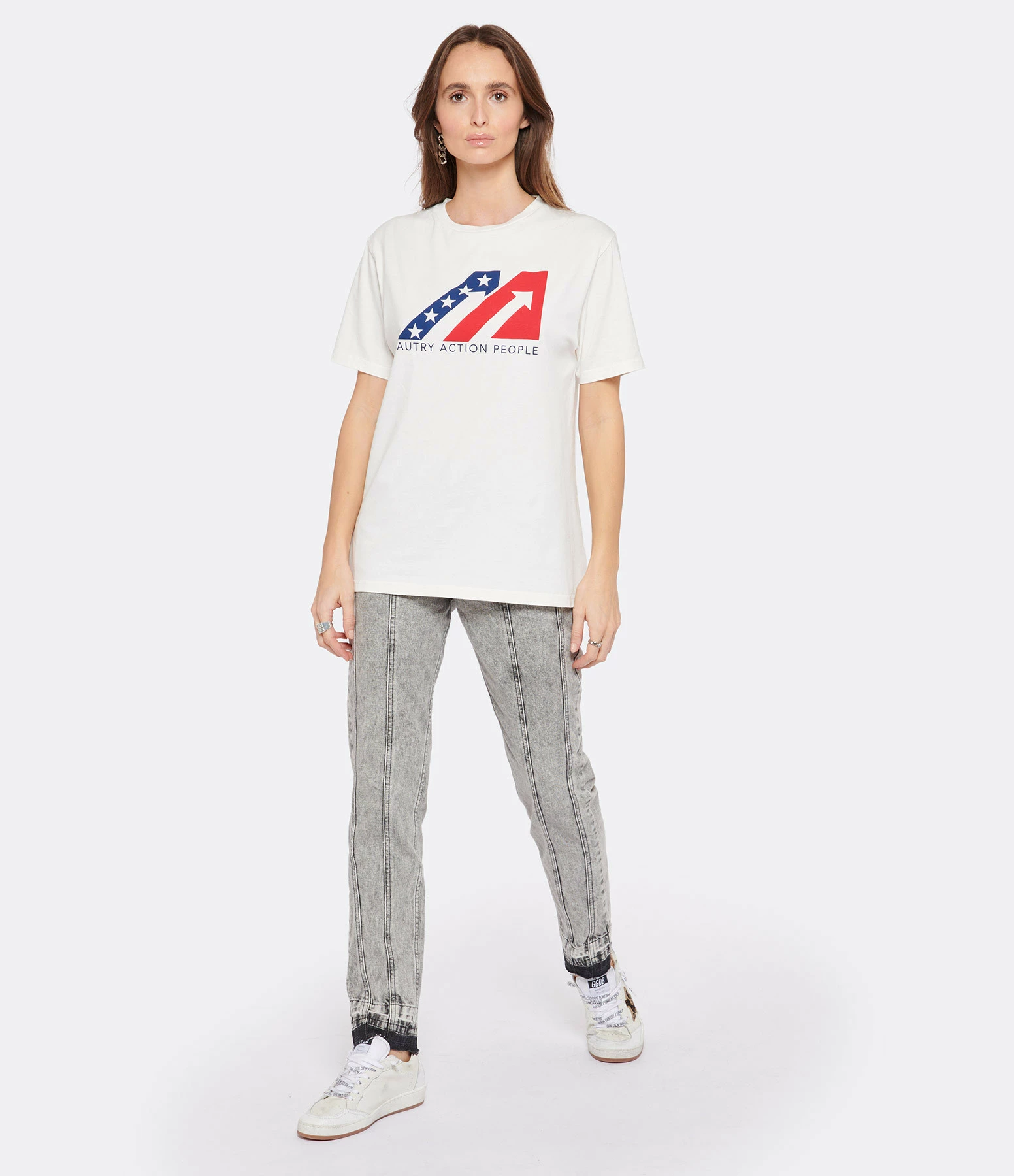 AUTRY Tee-shirt Iconic Action Coton Blanc – Image 4