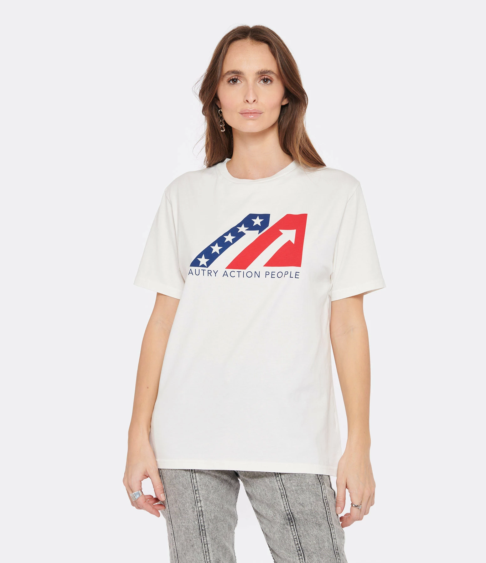 AUTRY Tee-shirt Iconic Action Coton Blanc – Image 3