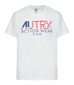 AUTRY Tee-shirt Iconic Action Blanc
