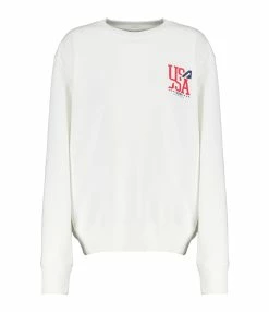AUTRY Sweatshirt Iconic Action Blanc Coton