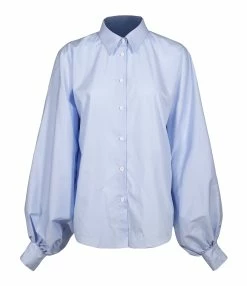 MADE IN TOMBOY Chemise Claire Coton Popeline Bleu