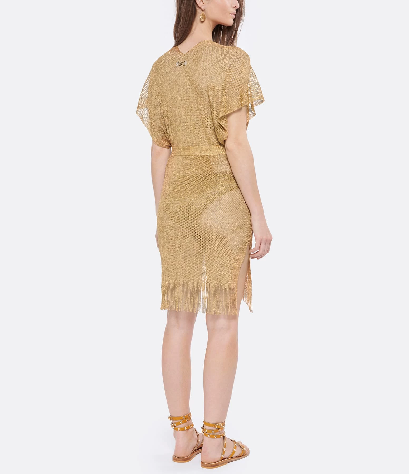 BELIZA Robe De Plage Maille Sable Lurex – Image 4
