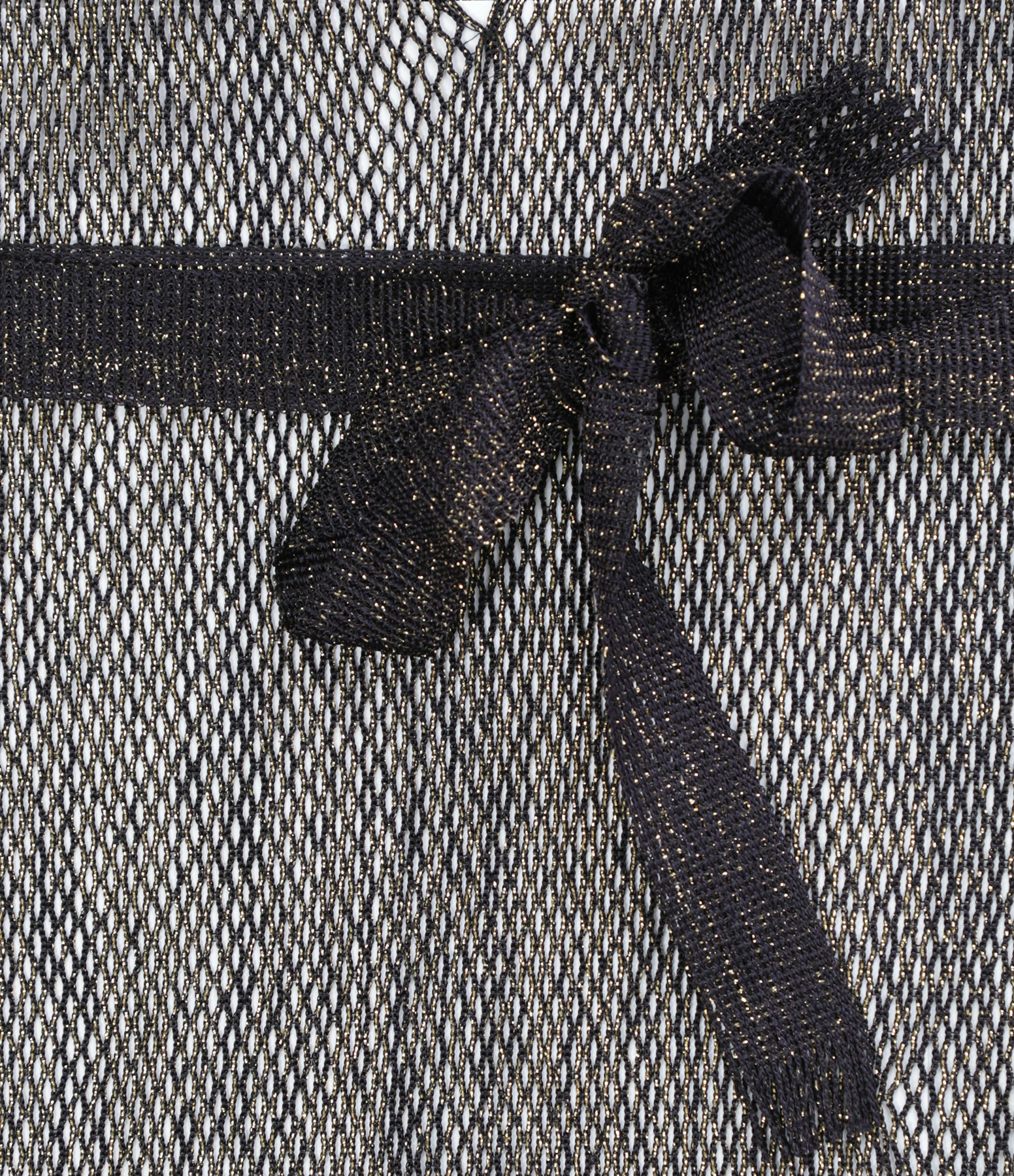 BELIZA Robe De Plage Maille Bleu Nuit Lurex – Image 2