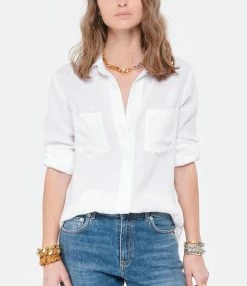 Bella Dahl Chemise Split Back Button Down Blanc 9 Bella Dahl Chemise Split Back Button Down Blanc -Boutique de vente ZIMMERMANN bella look20210407 210
