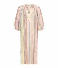 CHARLIE JOE Robe Longue Samyra Coton Rayures