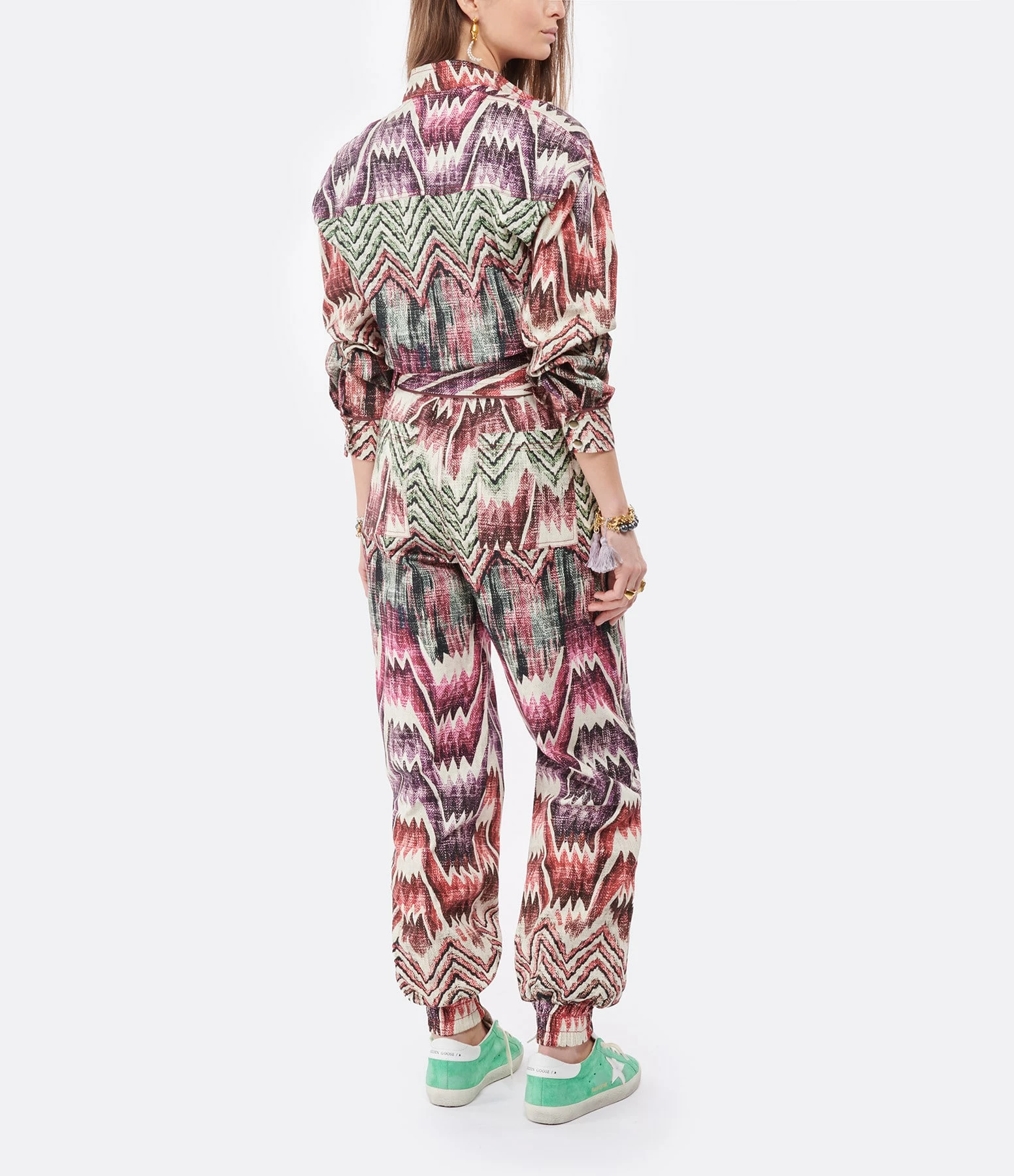 CHUFY Combinaison Nino Coton Biologique Imprimé Calvi Pink – Image 5