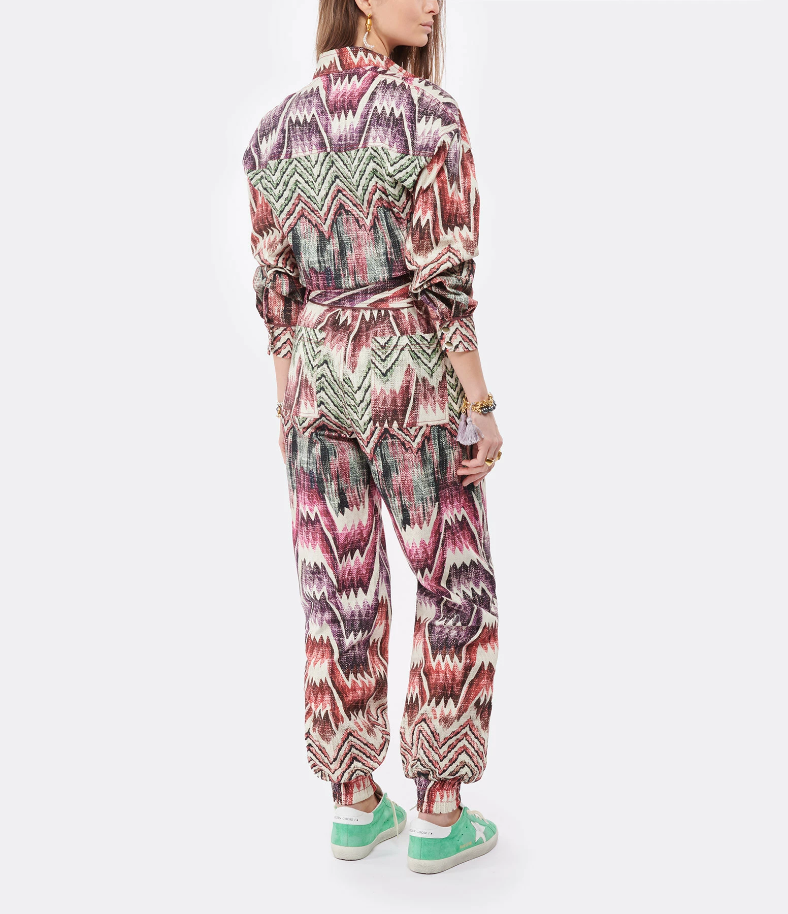 CHUFY Combinaison Nino Coton Biologique Imprimé Calvi Pink – Image 5