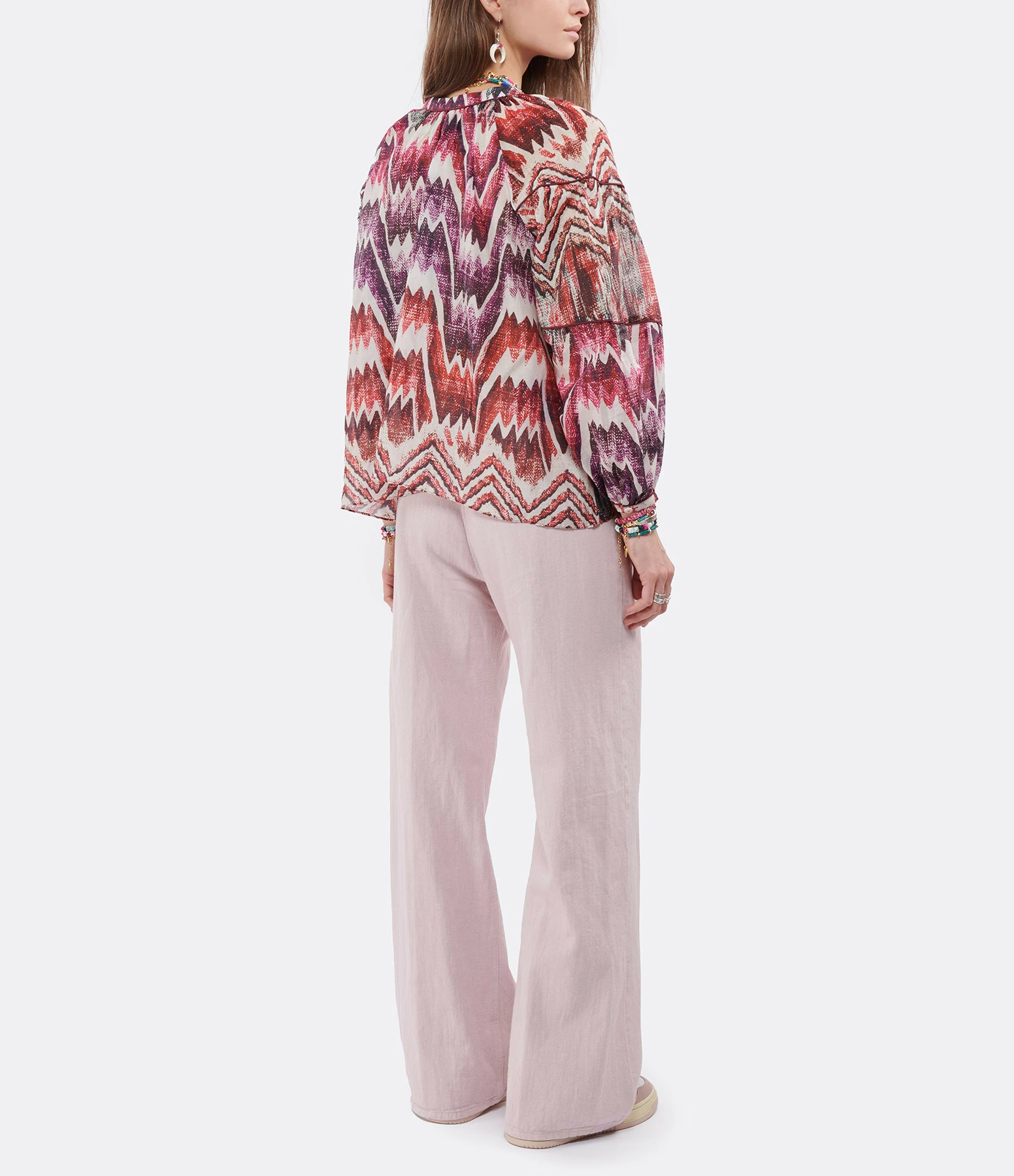 CHUFY Blouse Dante Coton Imprimé Calvi Pink – Image 5