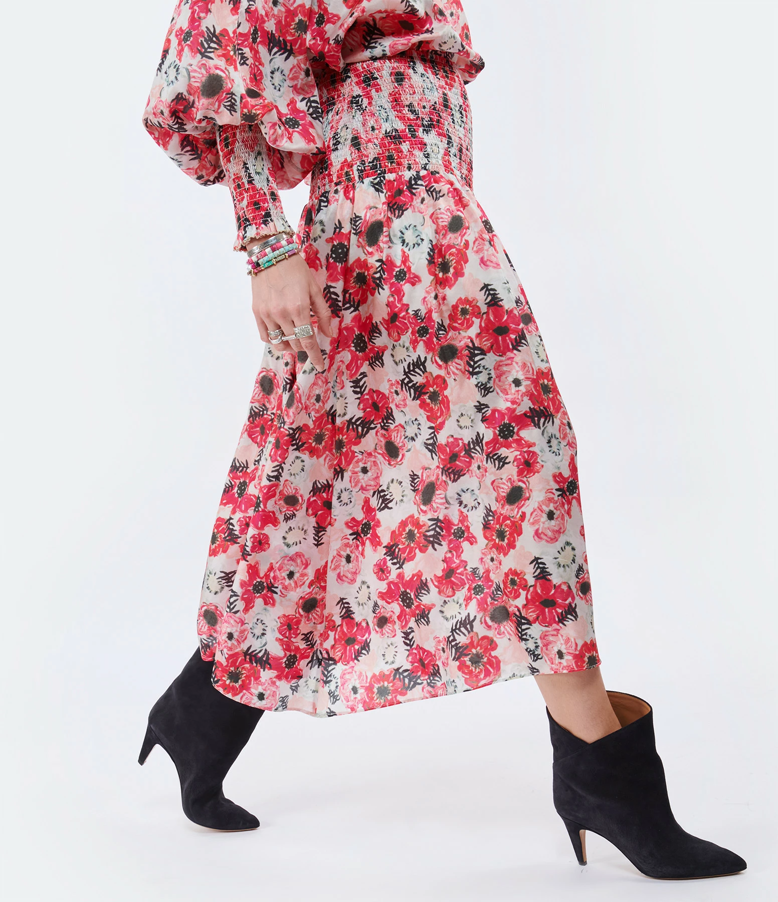 CHUFY Jupe Enzo Soie Imprimé Donato White – Image 6