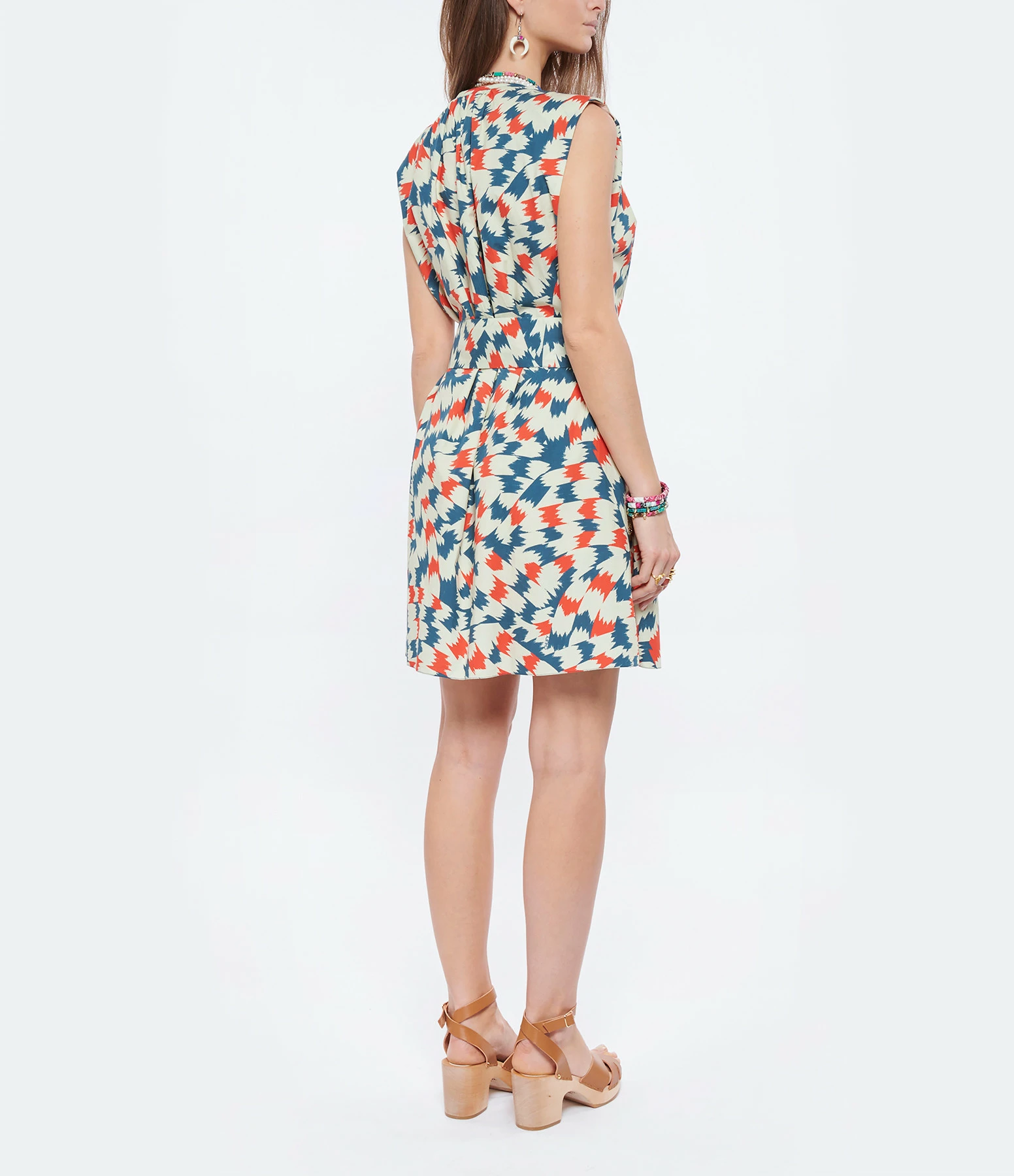 CHUFY Robe Mara Coton Biologique Imprimé Sicily Red – Image 4