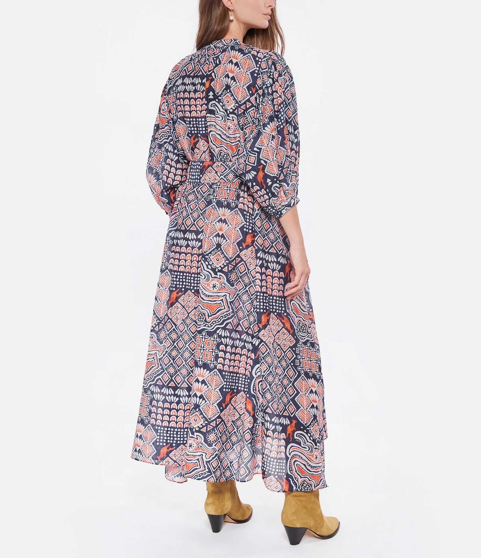 CHUFY Robe Maxi Ziggy Coton Marine – Image 4