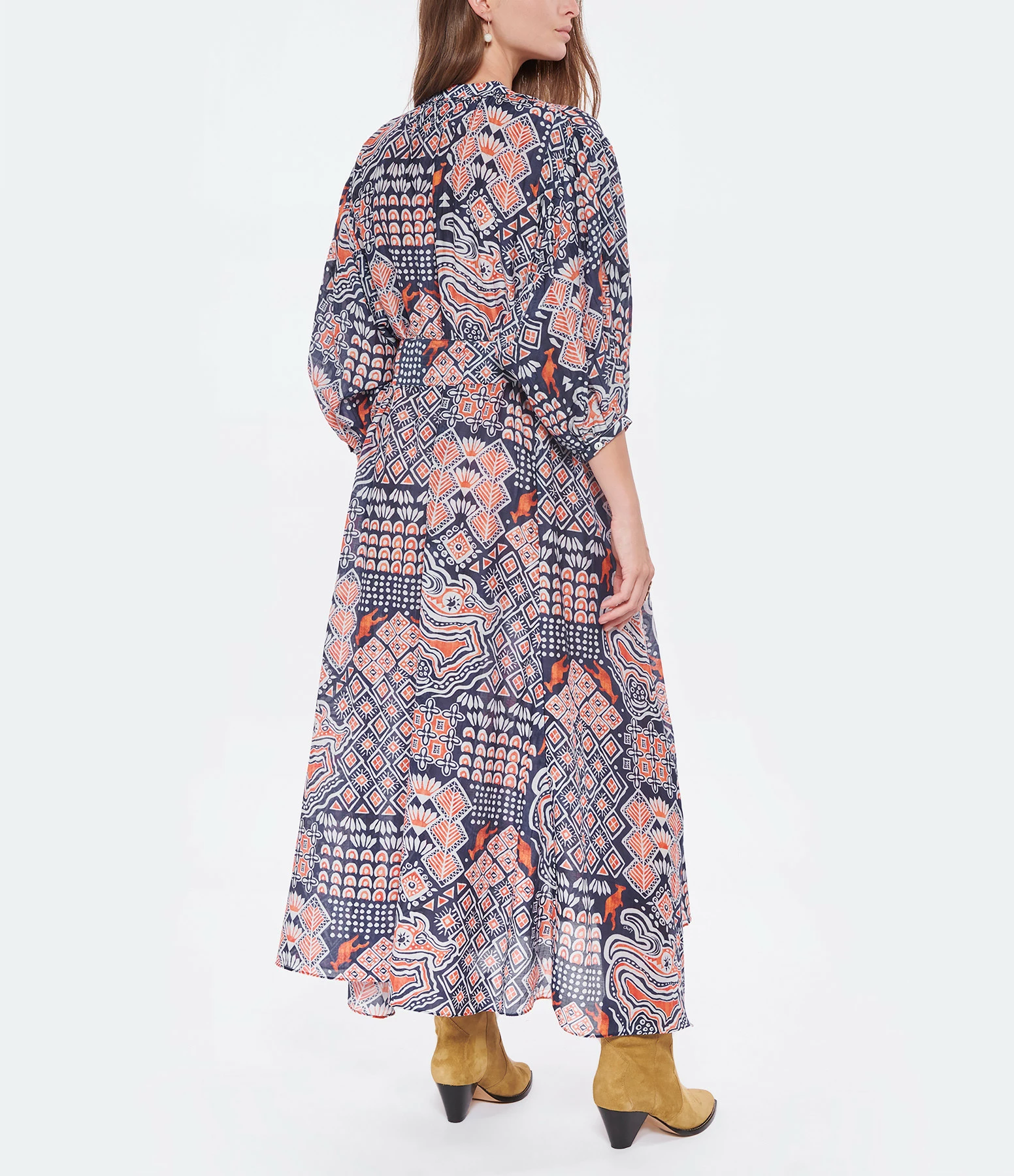CHUFY Robe Maxi Ziggy Coton Marine – Image 4