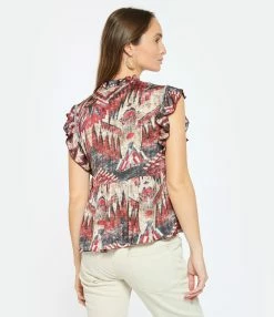 CHUFY Top Ellis Imprimé Framboise -Boutique de vente ZIMMERMANN chufy look20230124 13