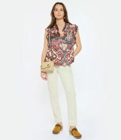 CHUFY Top Ellis Imprimé Framboise -Boutique de vente ZIMMERMANN chufy look20230124 5