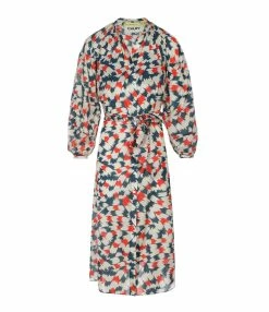 CHUFY Robe Longue Pia Coton Imprimé Sicily Red