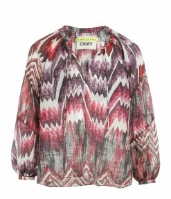 CHUFY Blouse Dante Coton Imprimé Calvi Pink