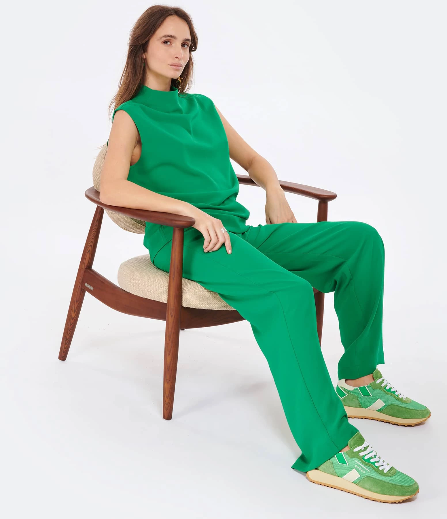 CLOSED Top Col Montant Patine Verte – Image 5