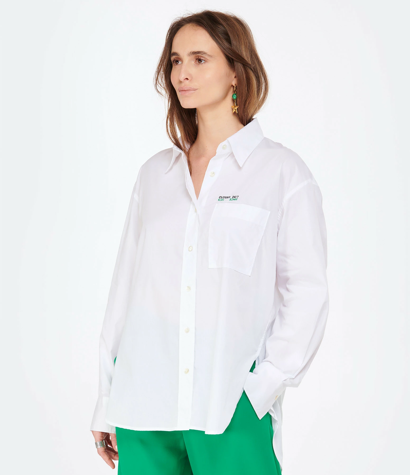 CLOSED Chemise Coton Bio Blanc – Image 3