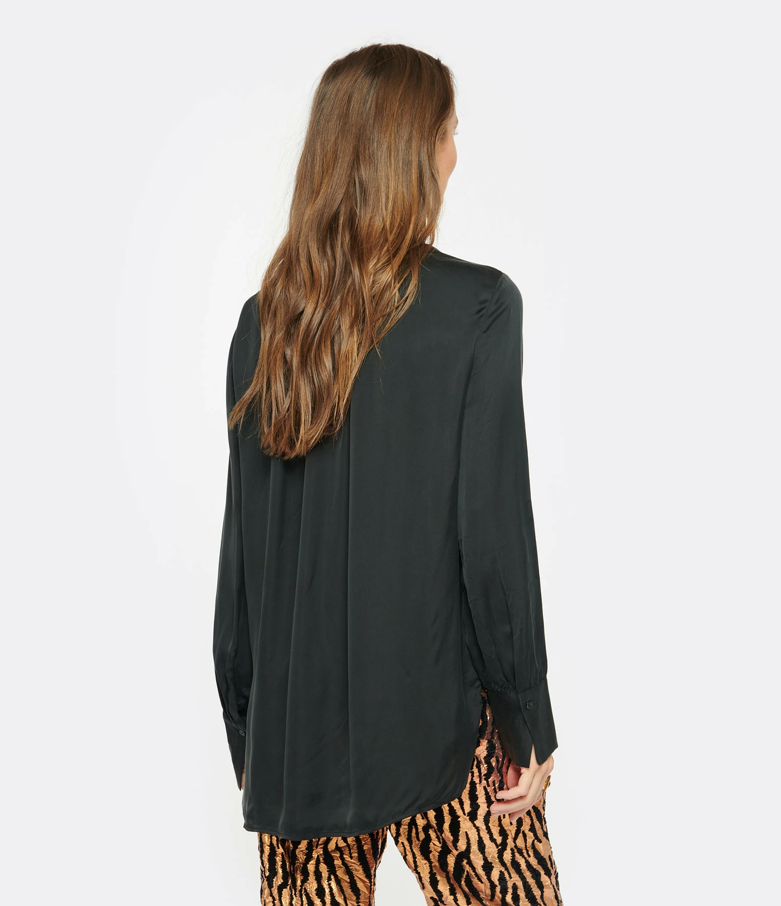 CLOSED Blouse Froncé Noire – Image 5