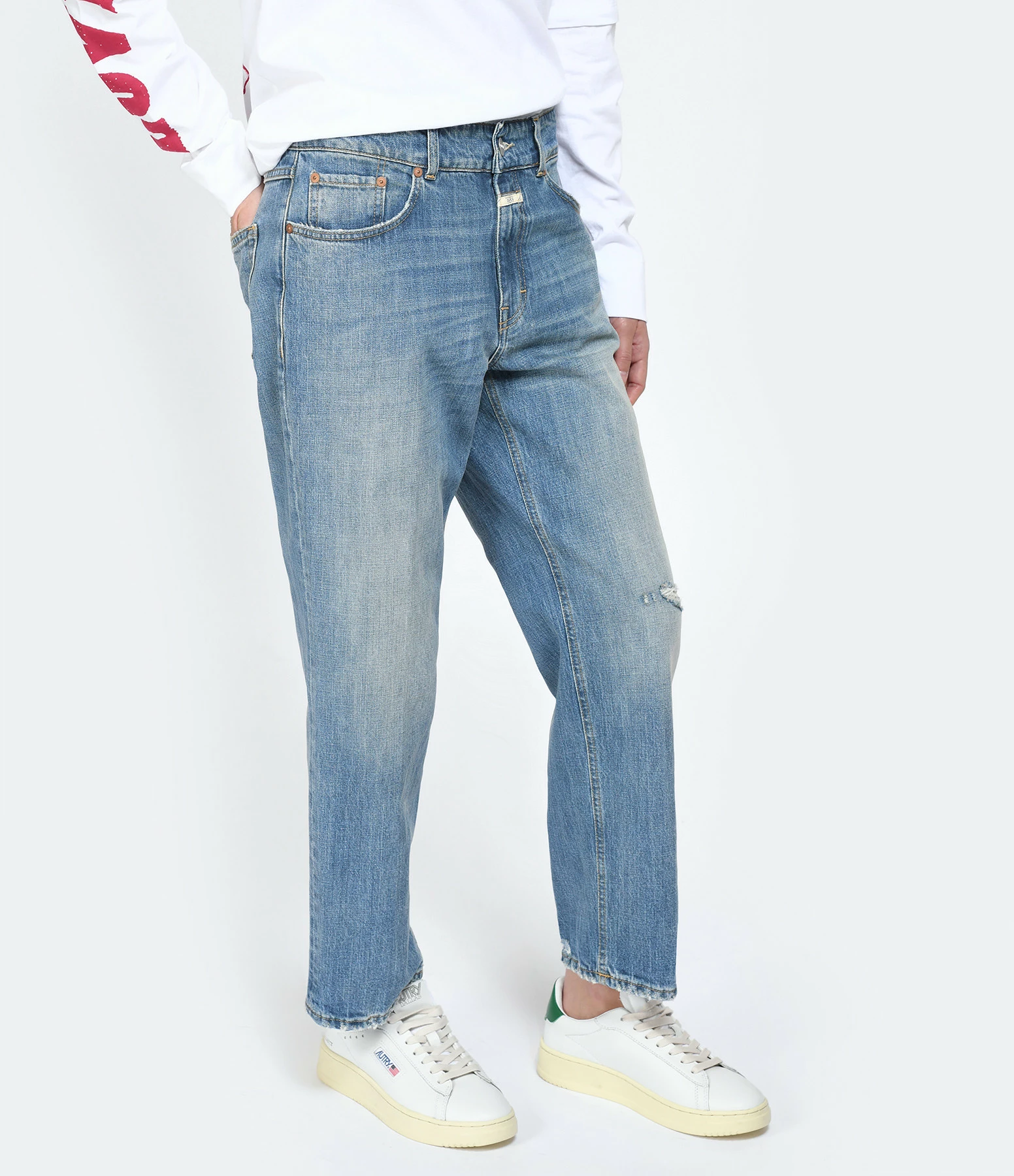 CLOSED Jean Milo Coton Bio Bleu Moyen 6 CLOSED Jean Milo Coton Bio Bleu Moyen – Image 4