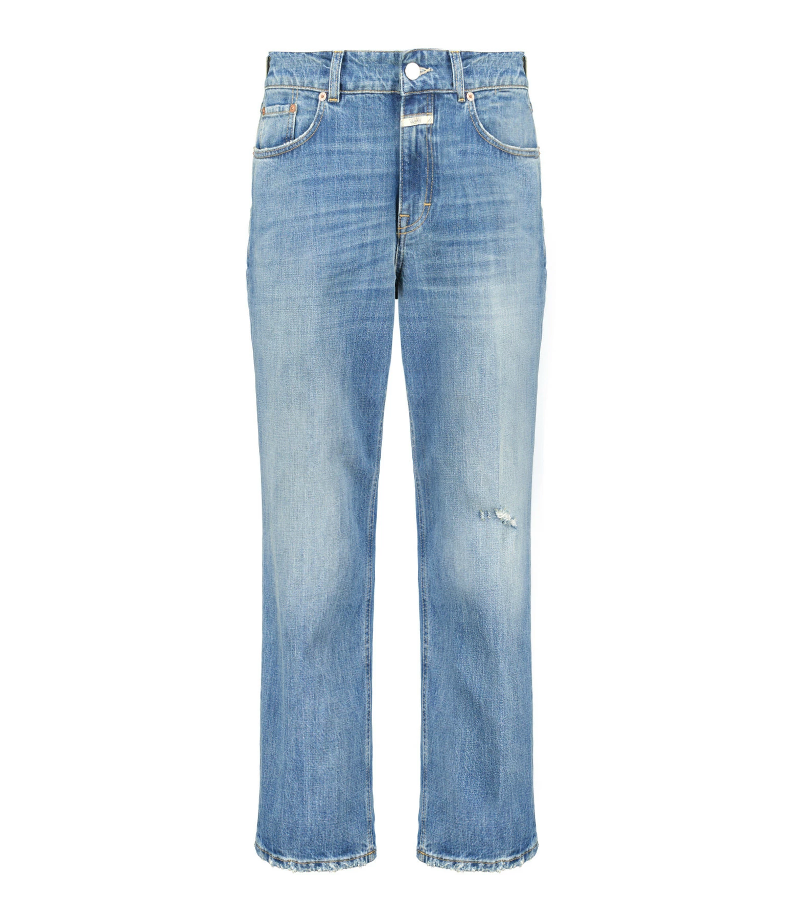 CLOSED Jean Milo Coton Bio Bleu Moyen 3 CLOSED Jean Milo Coton Bio Bleu Moyen