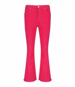 CLOSED Jean Hi-Sun Coton Bio Rose Framboise