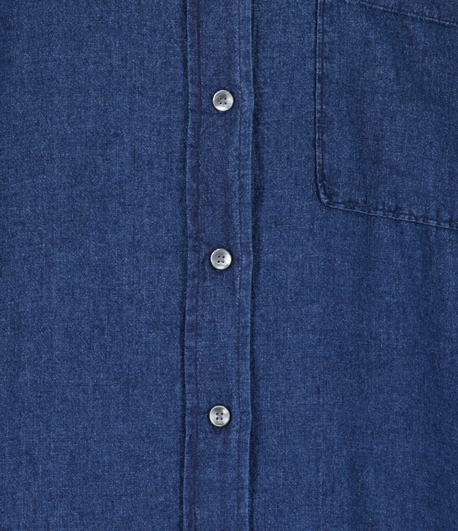 CLOSED Robe Chemise Lin Coton Bleu Foncé – Image 2