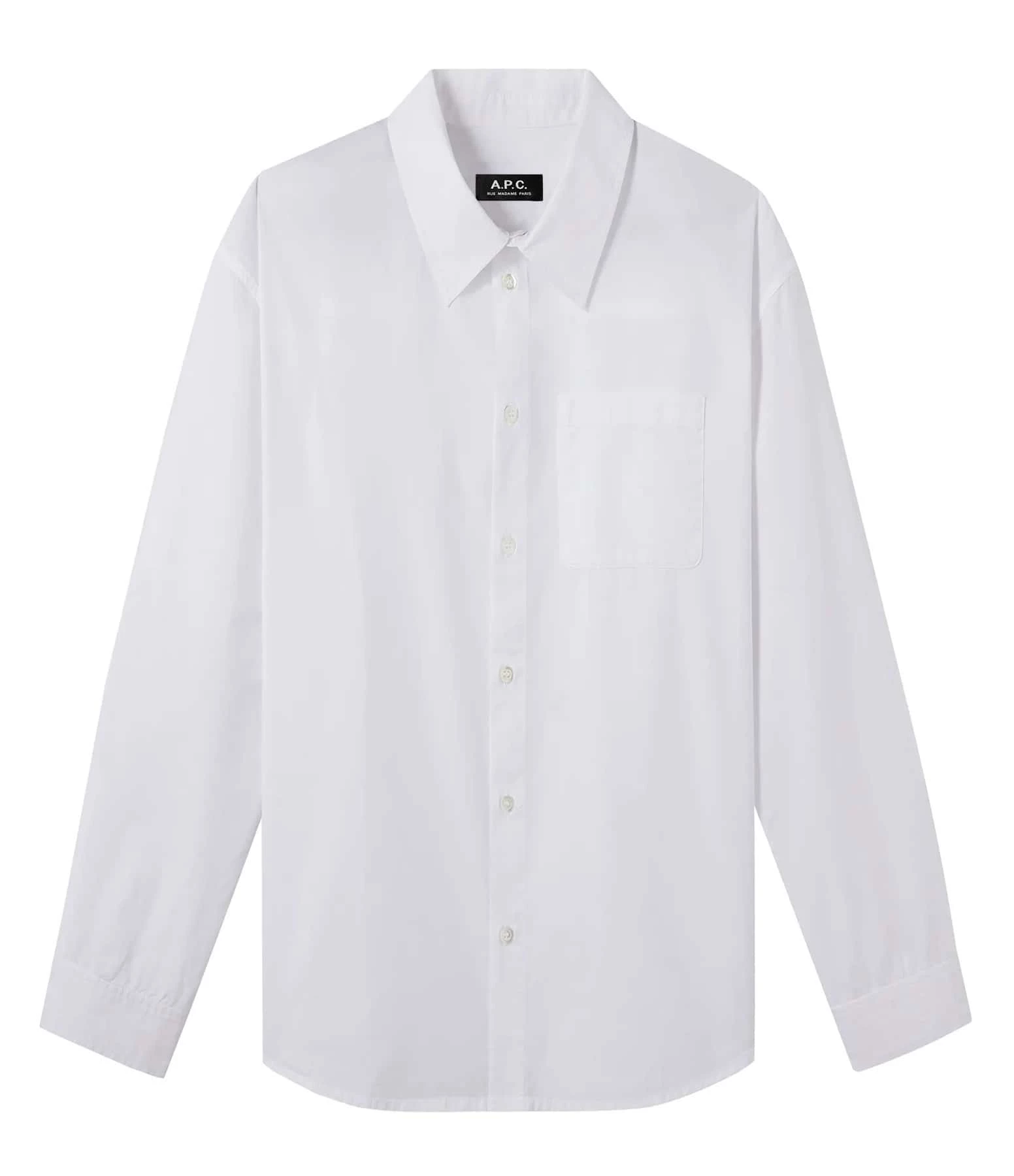 A.P.C. Chemise Boyfriend Coton Blanc