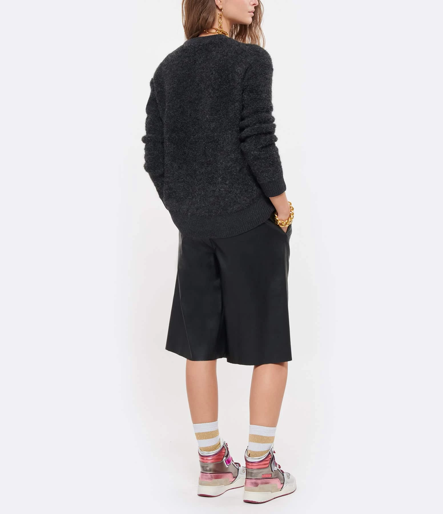 CT PLAGE Pull Laine Alpaga Gris – Image 5