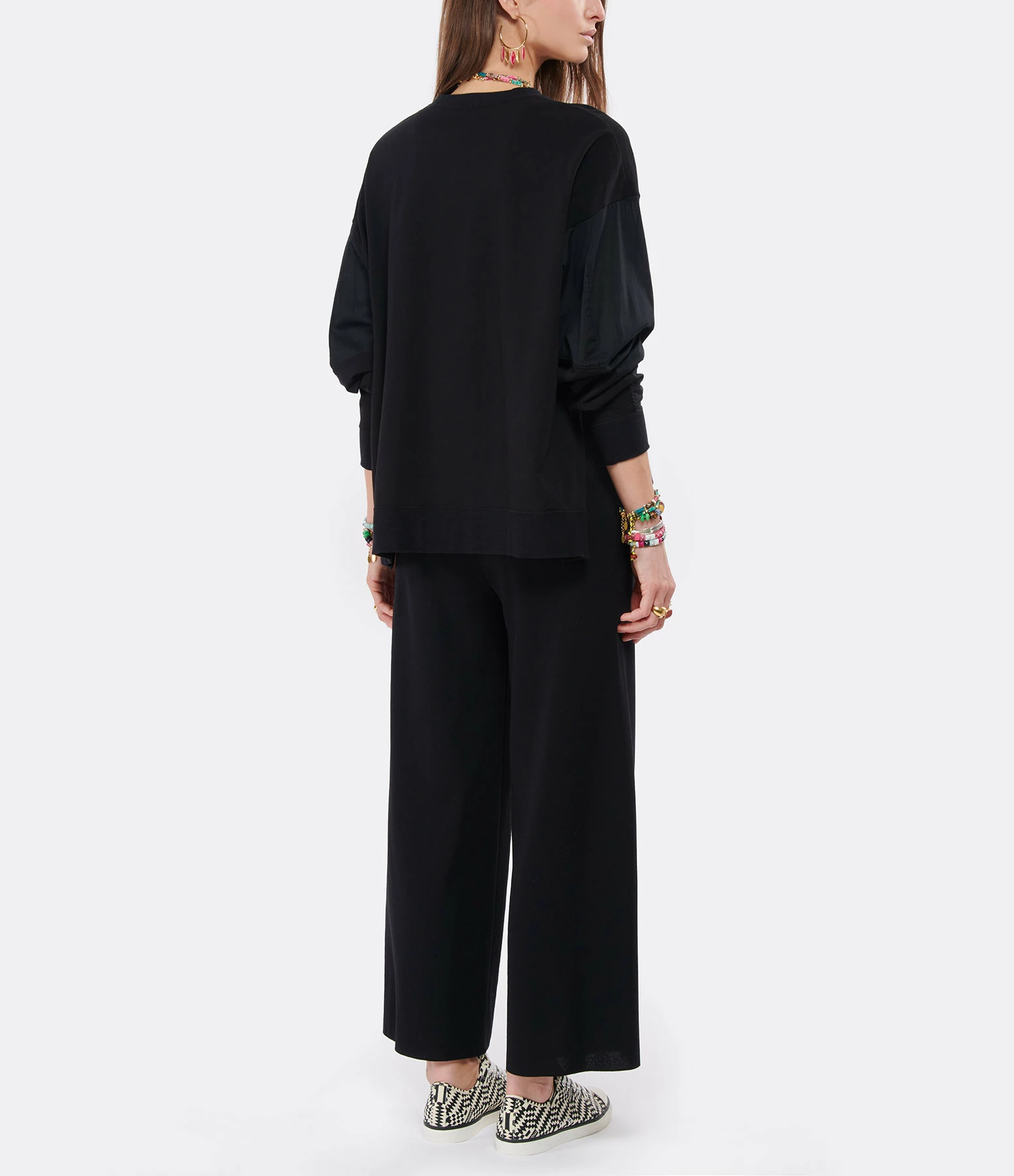 CT PLAGE Sweatshirt Coton Noir – Image 5