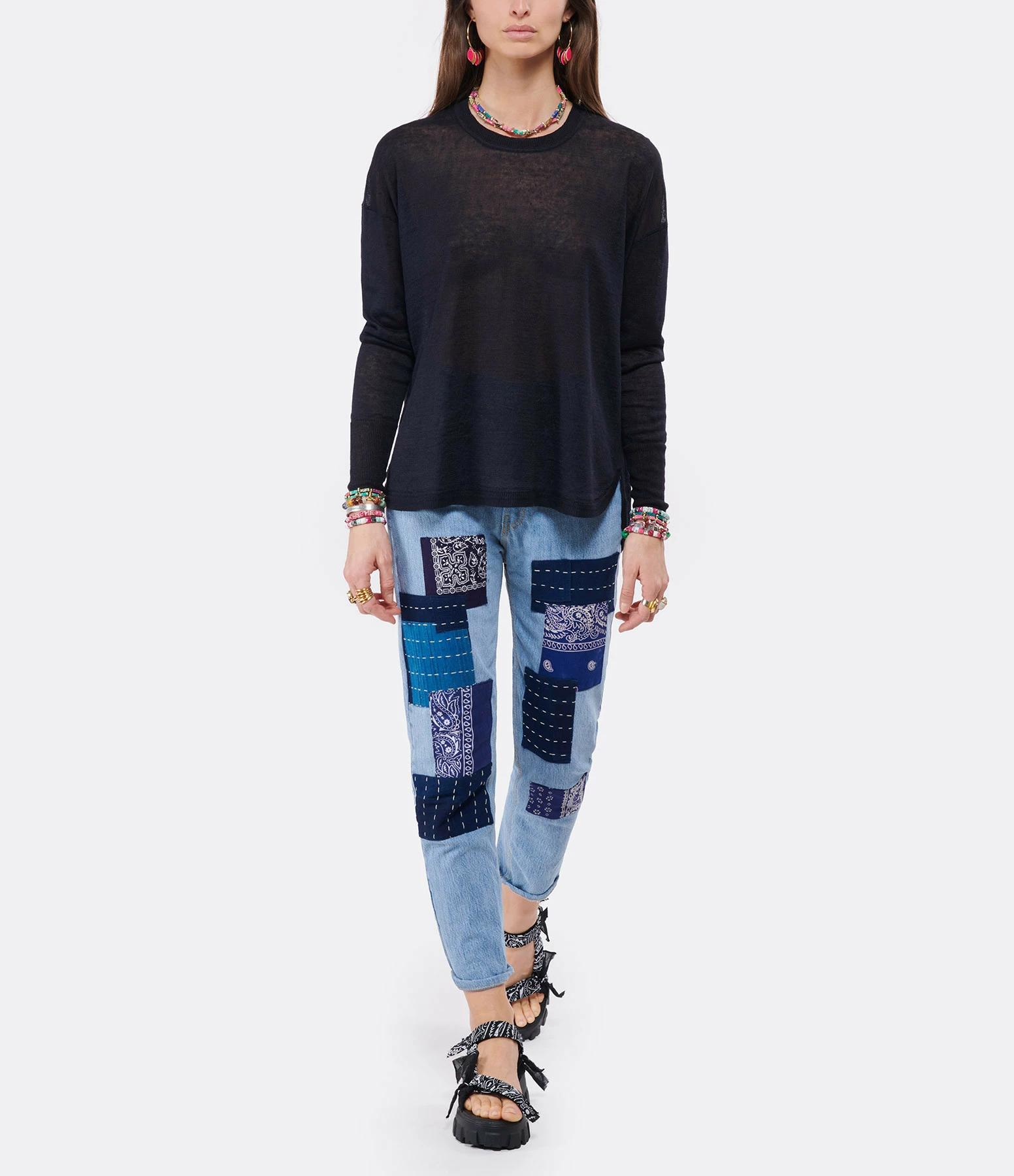 CT PLAGE Pull Lin Bleu Navy – Image 4