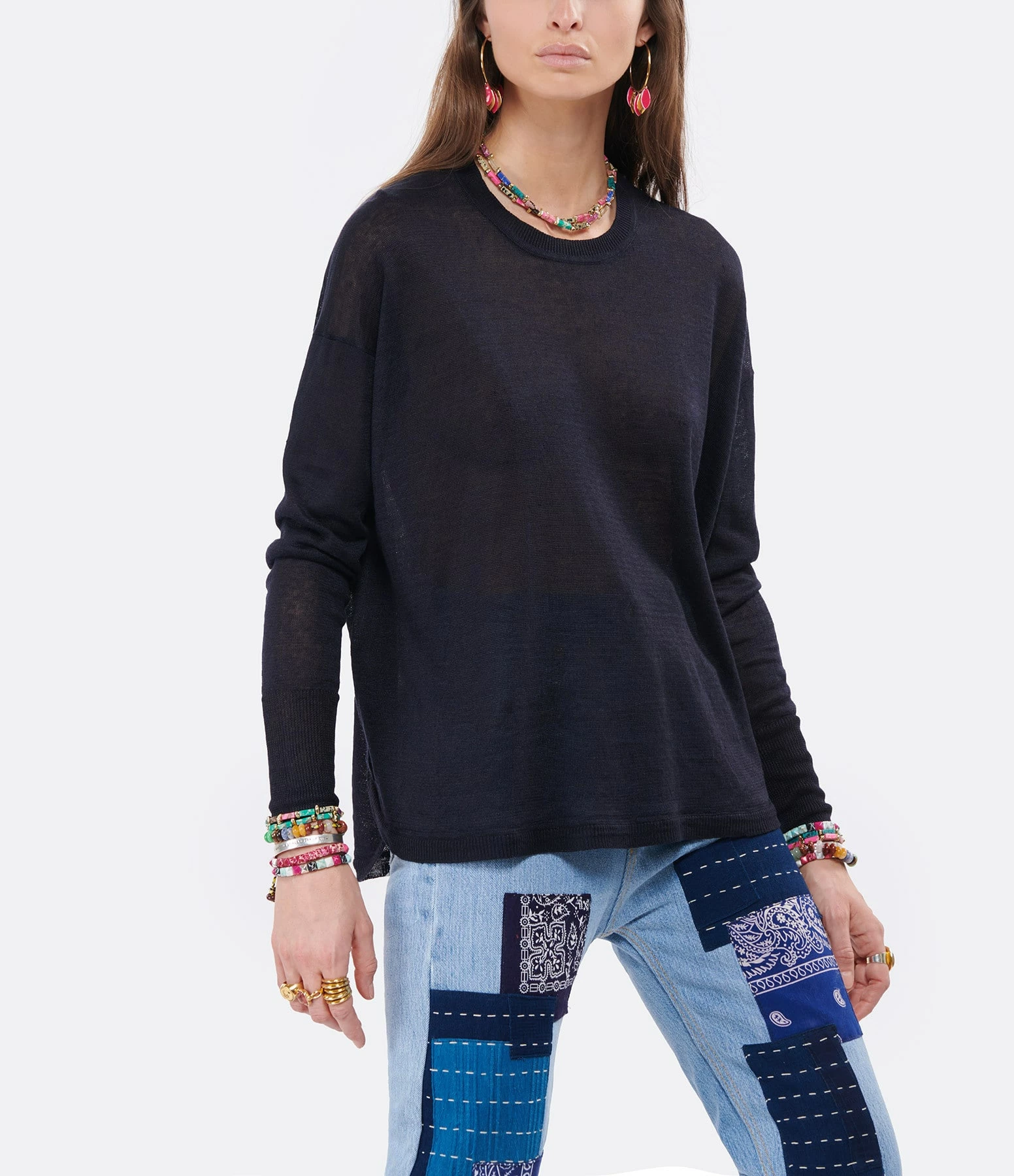 CT PLAGE Pull Lin Bleu Navy – Image 3