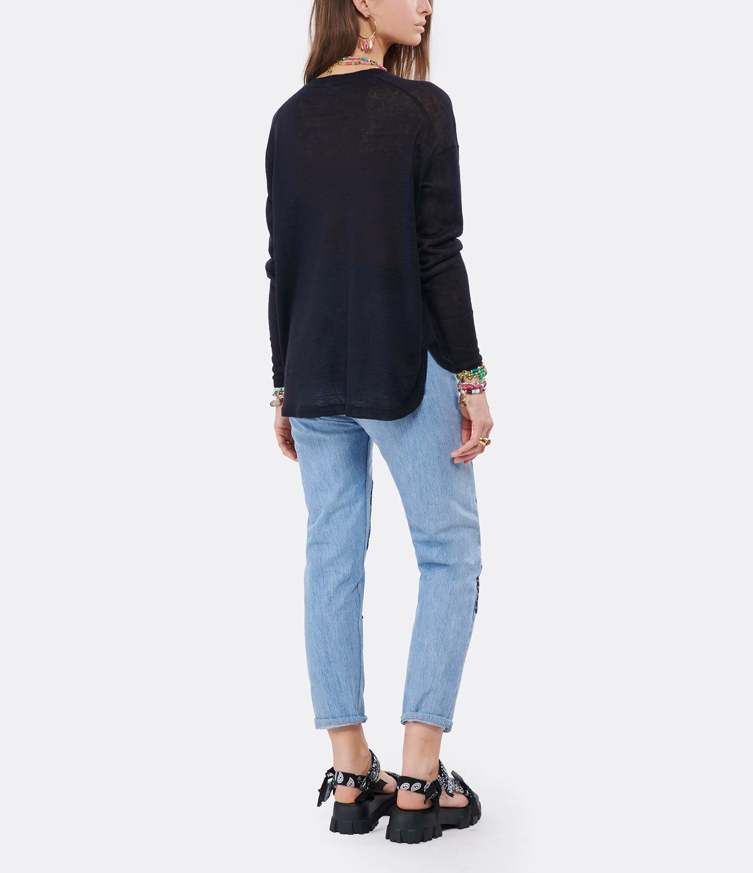 CT PLAGE Pull Lin Bleu Navy – Image 5