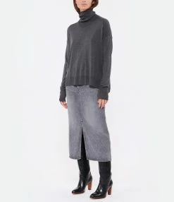 CT PLAGE Pull Col Montant Soie Cachemire Gris 11 CT PLAGE Pull Col Montant Soie Cachemire Gris -Boutique de vente ZIMMERMANN ctpla look20220713 277