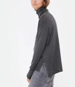 CT PLAGE Pull Col Montant Soie Cachemire Gris 10 CT PLAGE Pull Col Montant Soie Cachemire Gris -Boutique de vente ZIMMERMANN ctpla look20220713 280