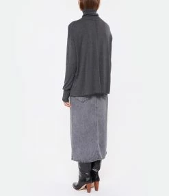 CT PLAGE Pull Col Montant Soie Cachemire Gris 12 CT PLAGE Pull Col Montant Soie Cachemire Gris -Boutique de vente ZIMMERMANN ctpla look20220713 281