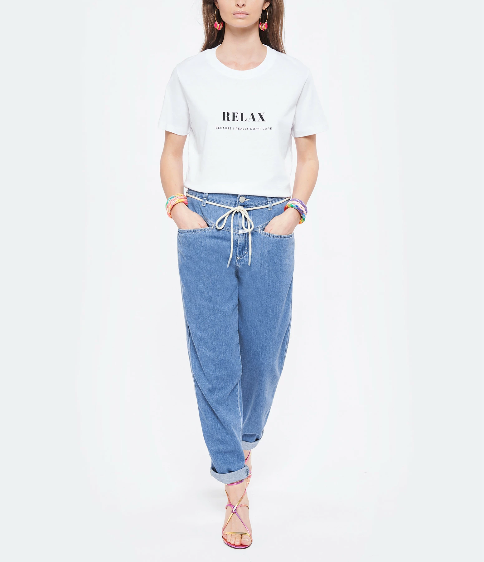 DEAR JULIETTE Tee-shirt Relax Coton Biologique Blanc – Image 4