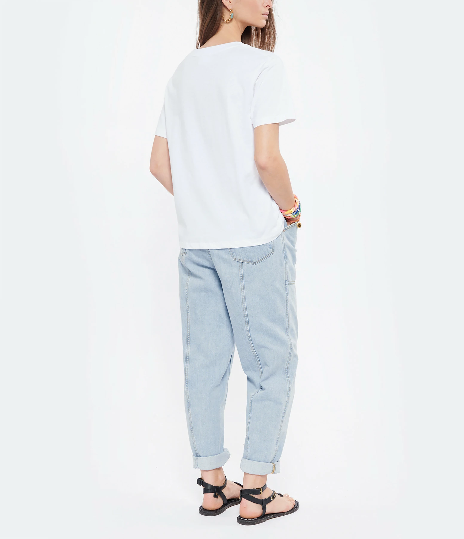 DEAR JULIETTE Tee-shirt Romance Coton Biologique Blanc – Image 4