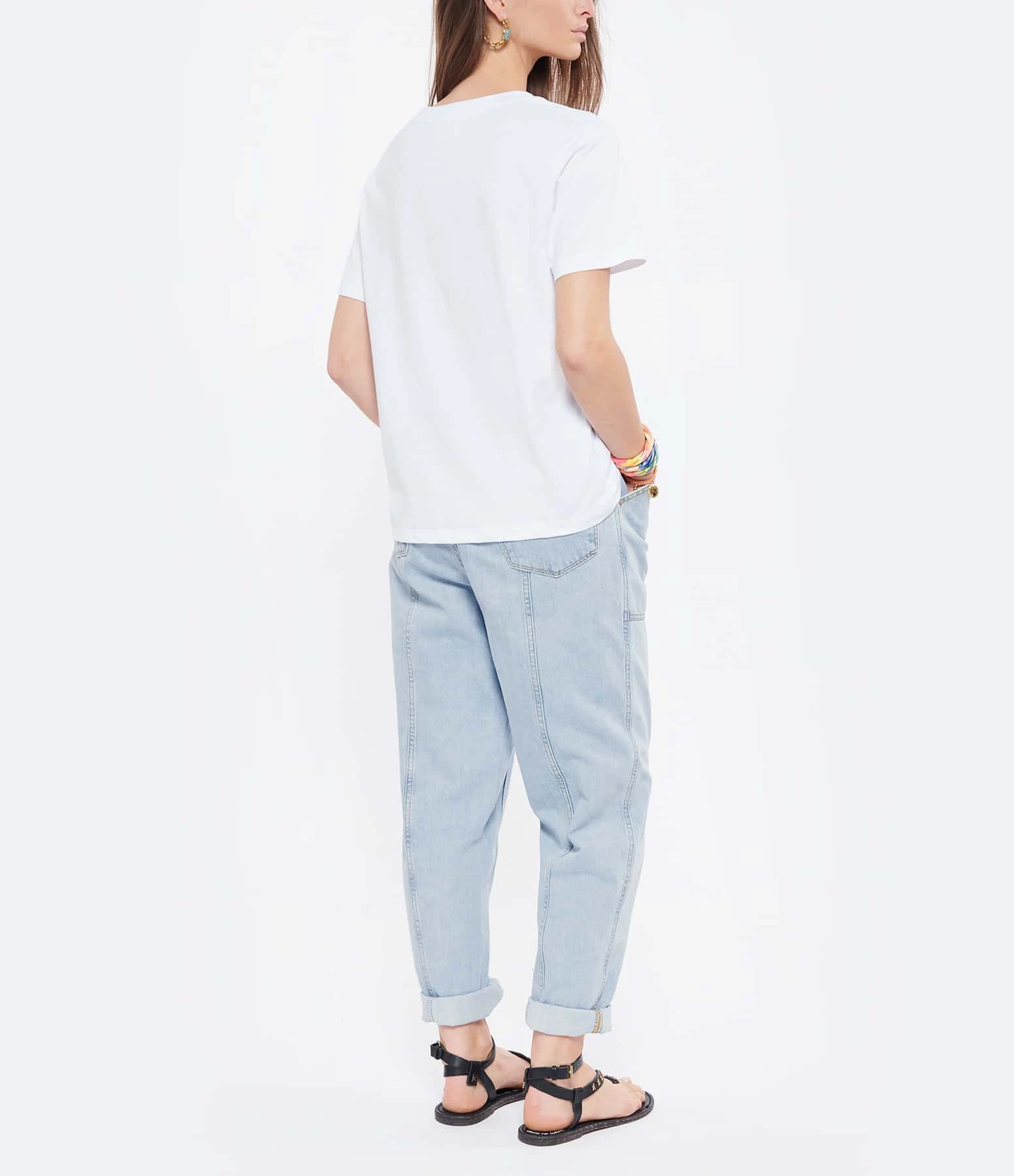 DEAR JULIETTE Tee-shirt Wishlist Coton Biologique Blanc – Image 5