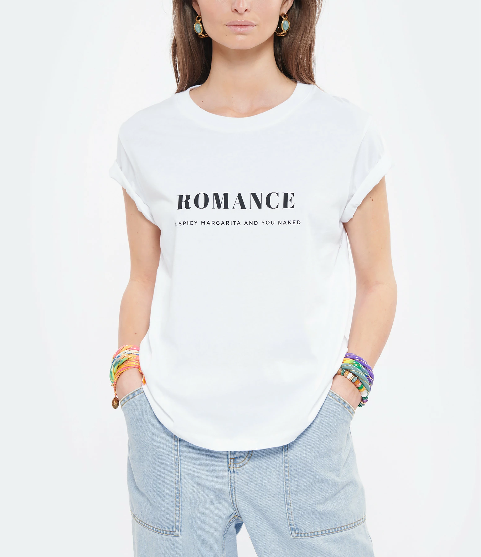 DEAR JULIETTE Tee-shirt Romance Coton Biologique Blanc – Image 3