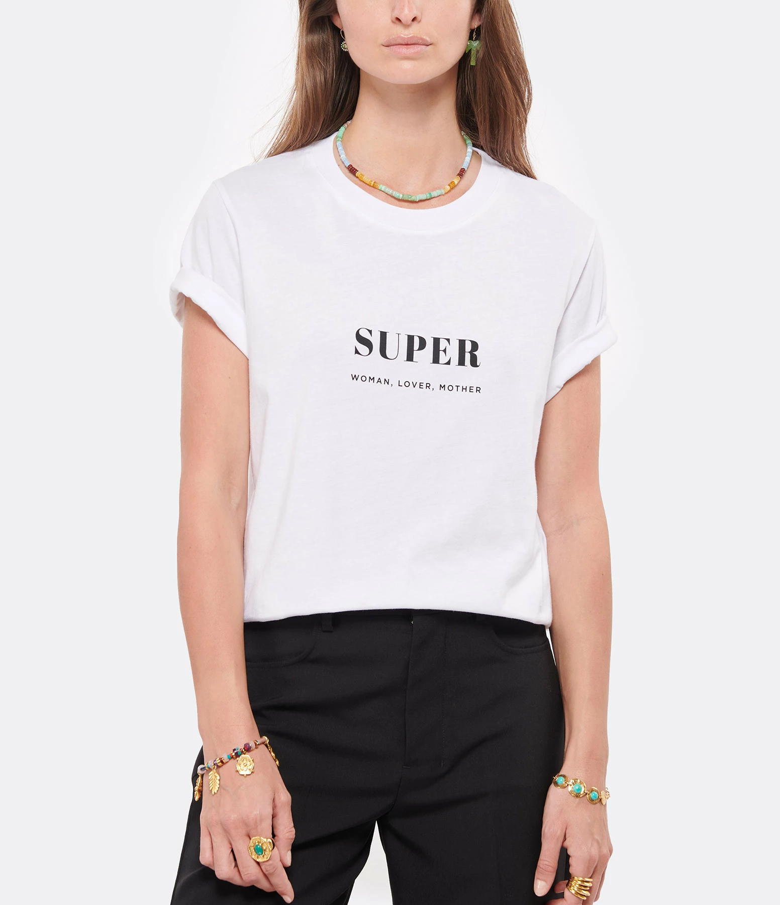 DEAR JULIETTE Tee-shirt Super Coton Biologique Blanc – Image 3