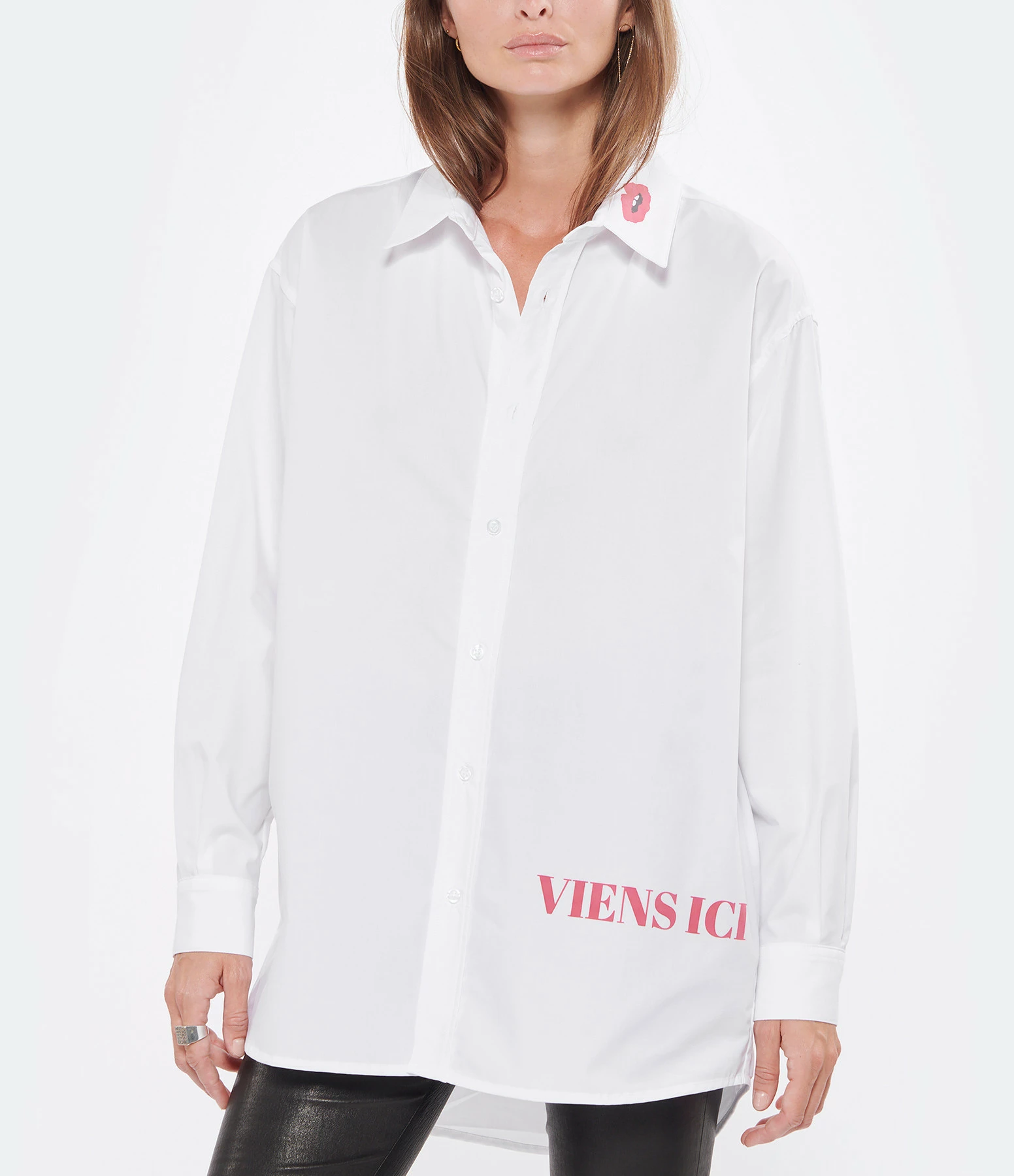 DEAR JULIETTE Chemise Viens Ici Coton Blanc – Image 3